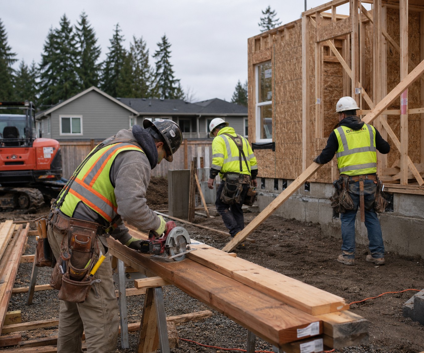 Team on a jobsite